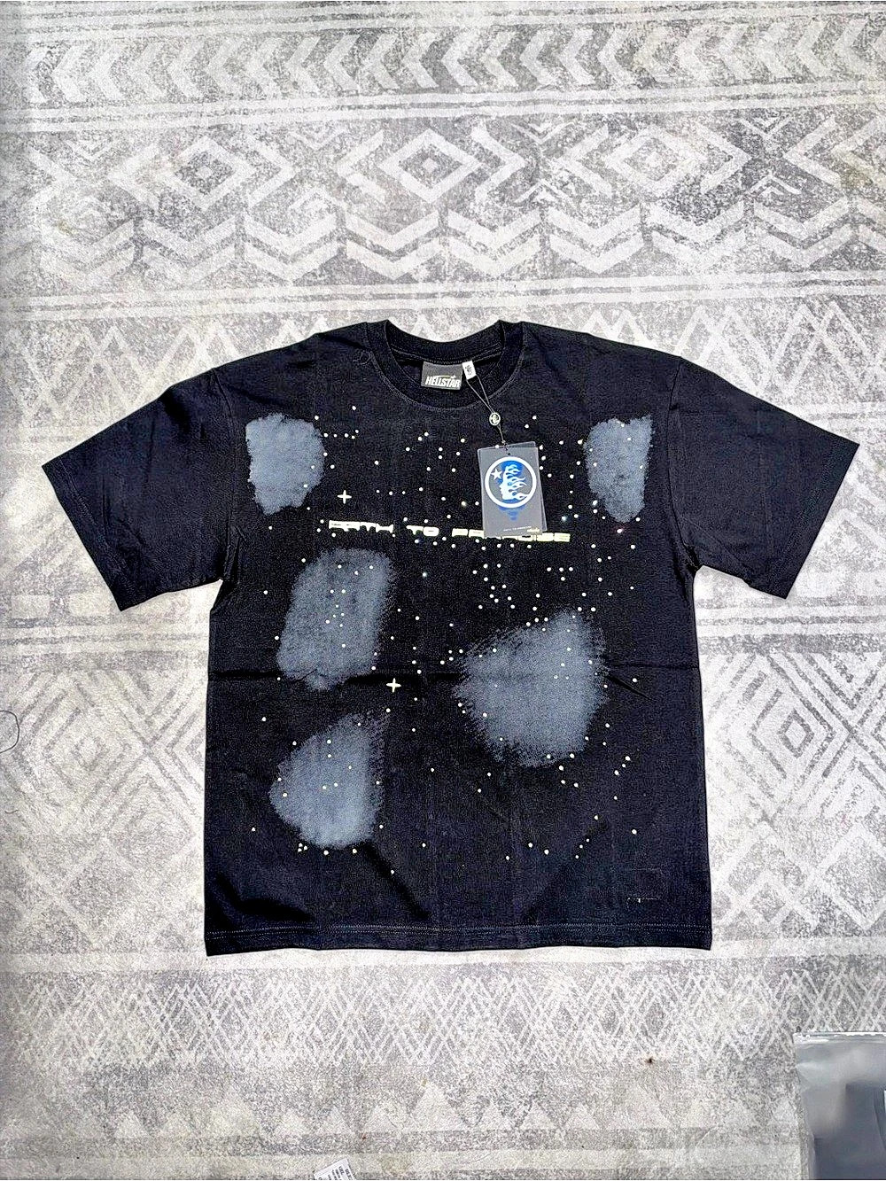 Hellstar Men's Abstract Graphic Tee Black Size Large NWT